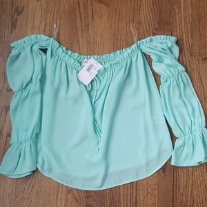 Women's peasant off the shoulder top